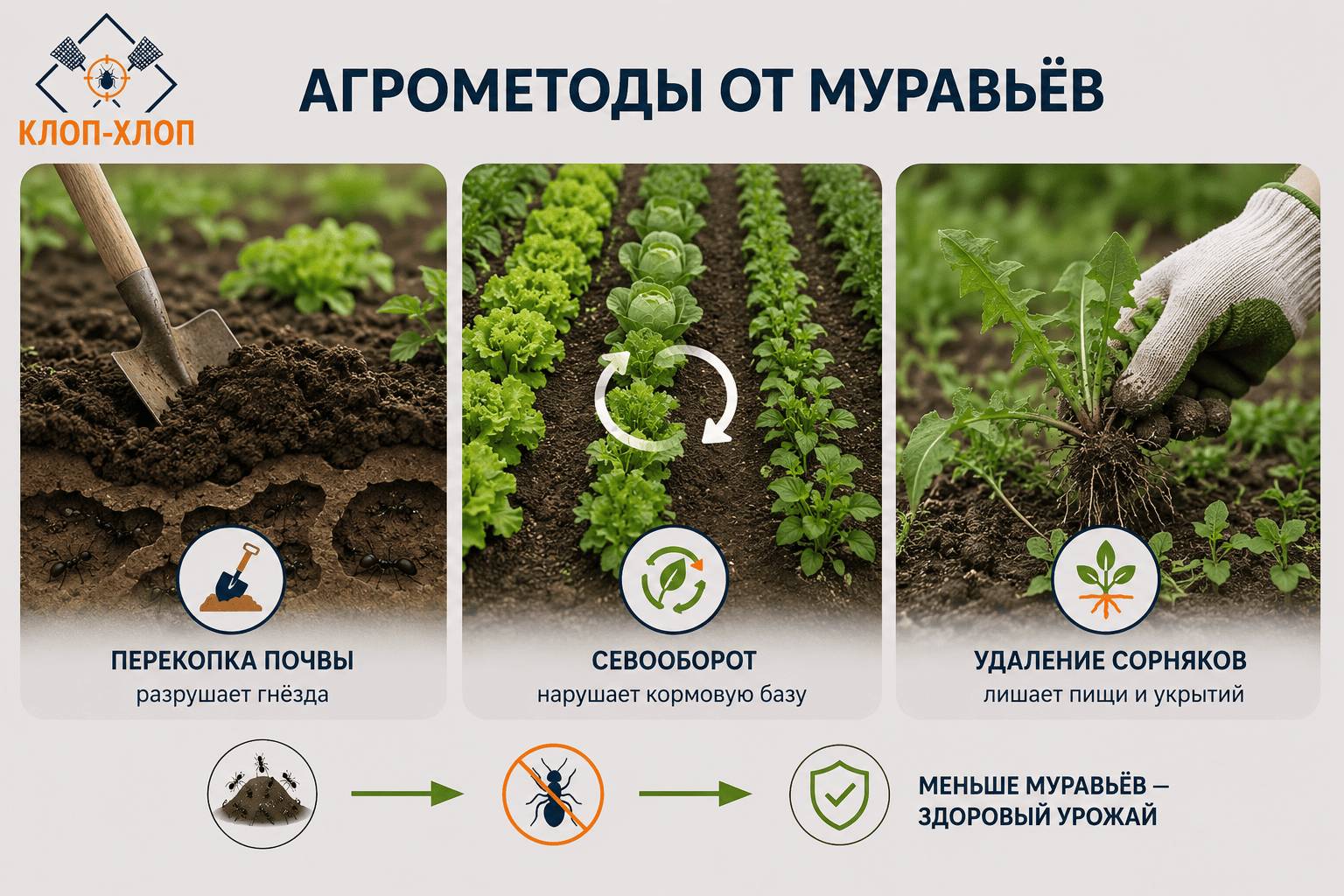 Агротехника против вредителей муравьев
